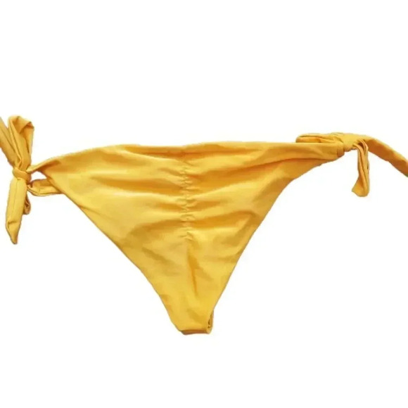 Love Wave yellow thong bikini bottom Size Small - Picture 2 of 3
